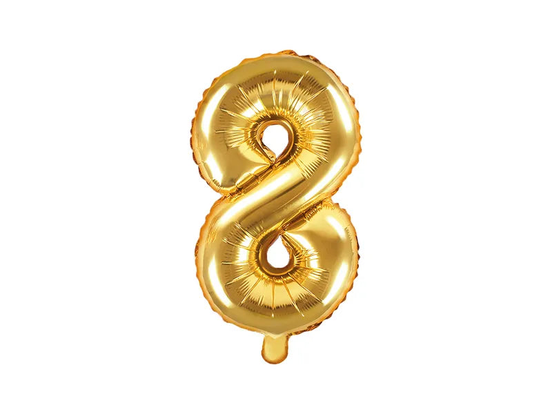 Folienballon Zahlen gold - Avaloon Party-Deko-Geschenke