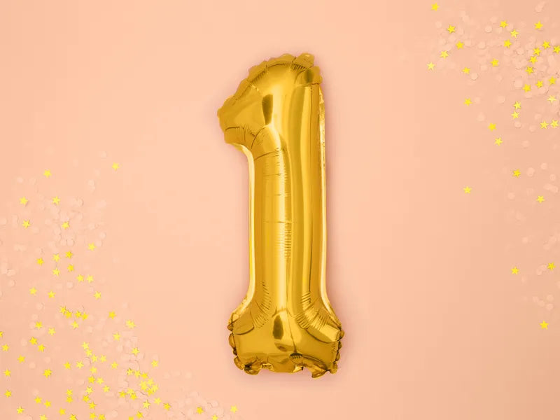 Folienballon Zahlen gold - Avaloon Party-Deko-Geschenke