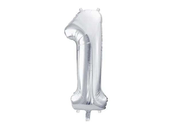 Folienballon Zahlen silber 86 cm - Avaloon Party-Deko-Geschenke