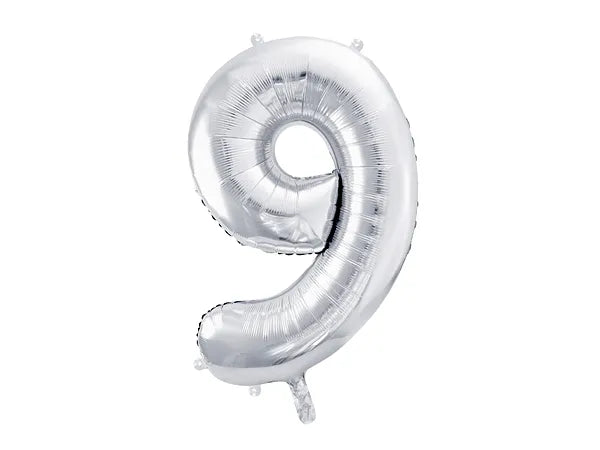 Folienballon Zahlen silber 86 cm - Avaloon Party-Deko-Geschenke