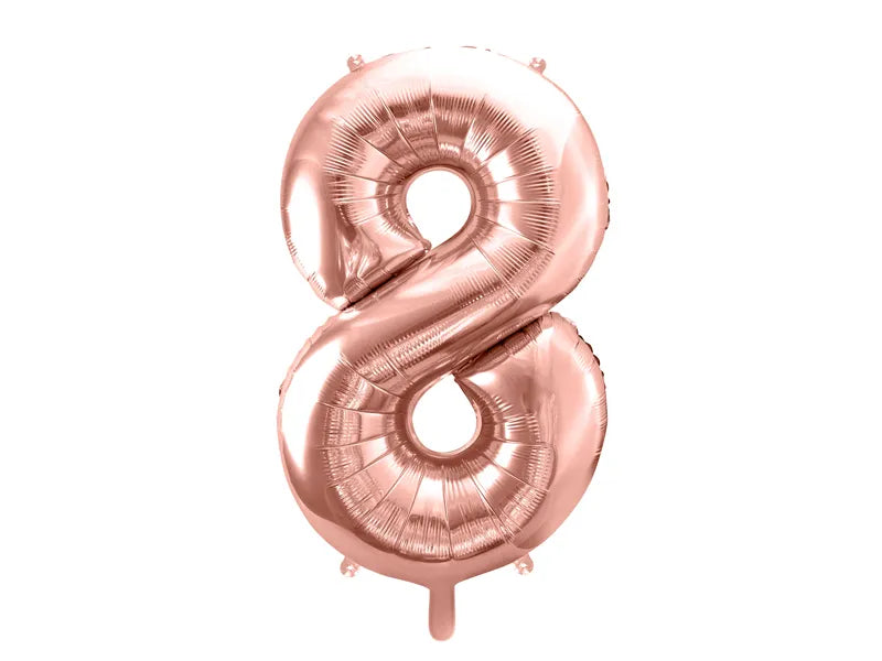 Folienballon Zahlen Roségold 86 cm - Avaloon Party-Deko-Geschenke