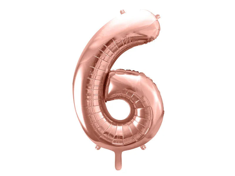 Folienballon Zahlen Roségold 86 cm - Avaloon Party-Deko-Geschenke