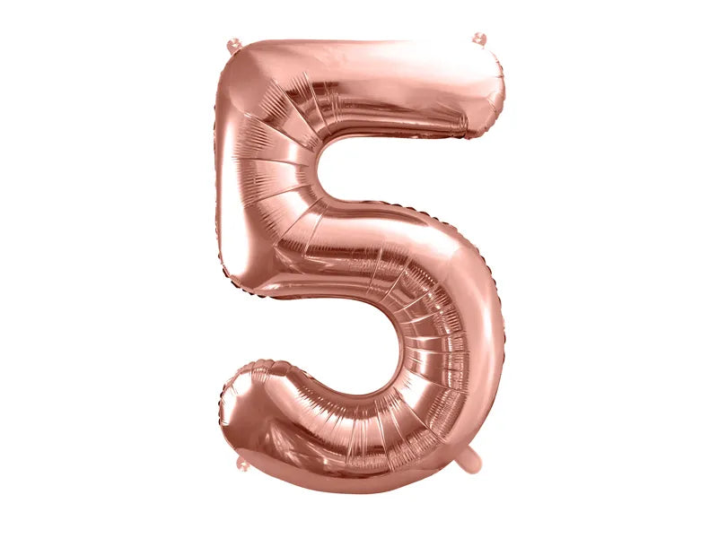 Folienballon Zahlen Roségold 86 cm - Avaloon Party-Deko-Geschenke