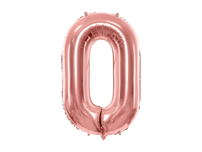 Folienballon Zahlen Roségold 86 cm - Avaloon Party-Deko-Geschenke