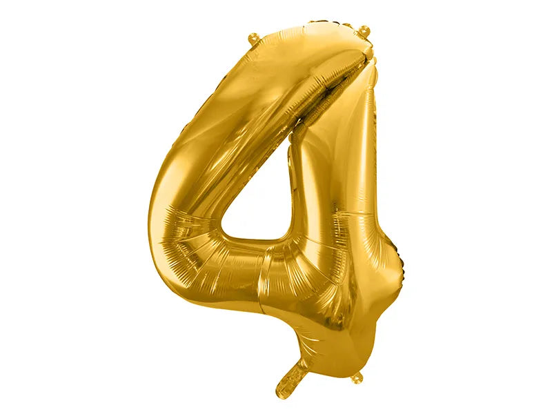 Folienballon Zahlen gold 86 cm