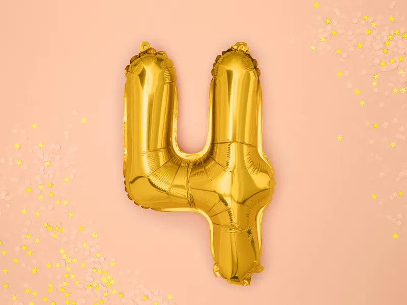 Folienballon Zahlen gold - Avaloon Party-Deko-Geschenke