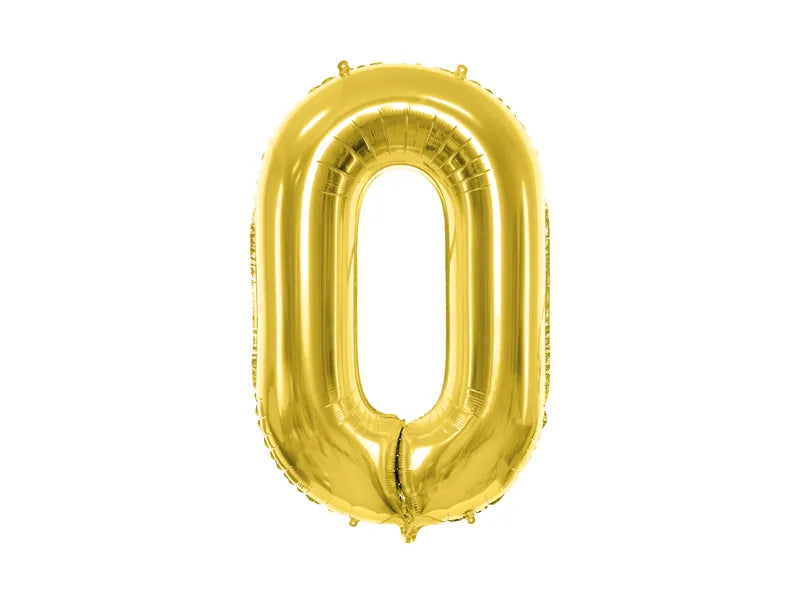 Folienballon Zahlen gold 72 cm