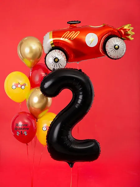 Folienballon Zahlen Schwarz - Avaloon Party-Deko-Geschenke