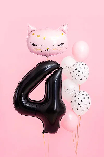 Folienballon Zahlen Schwarz - Avaloon Party-Deko-Geschenke