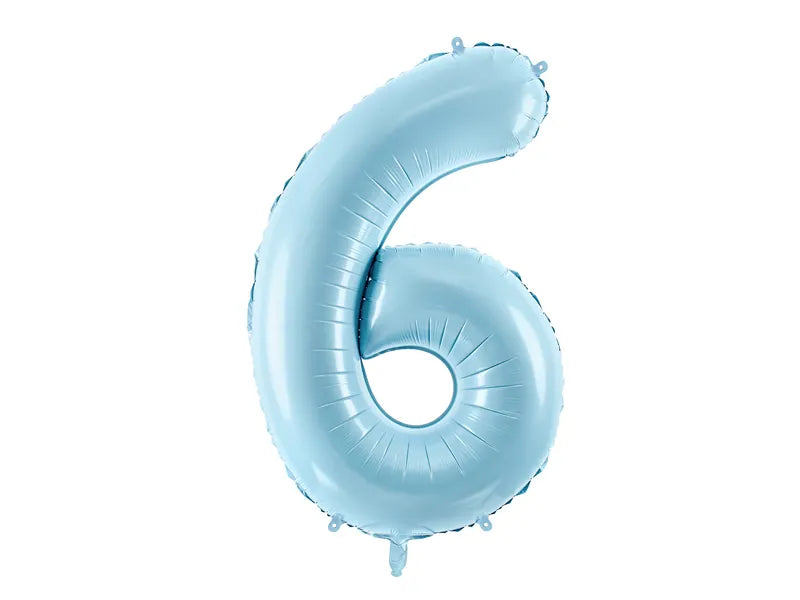 Folienballon Zahlen Blau - Avaloon Party-Deko-Geschenke