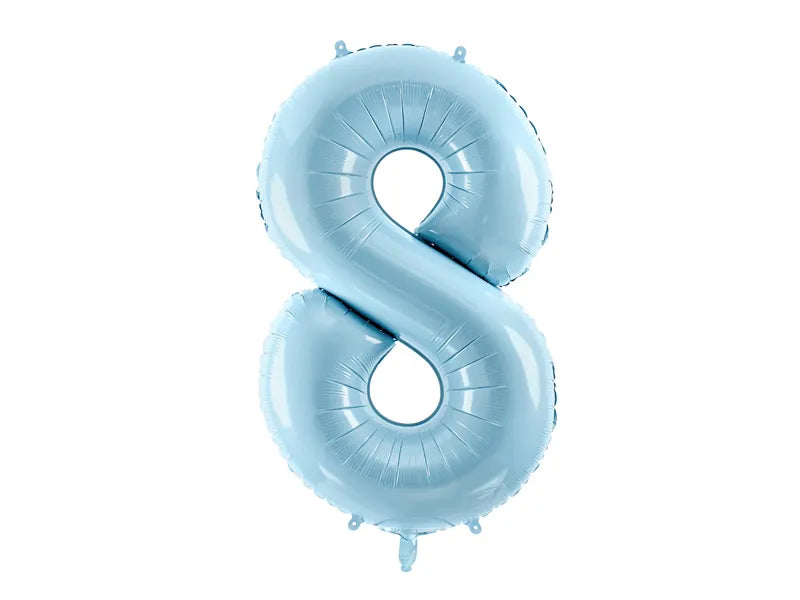 Folienballon Zahlen Blau - Avaloon Party-Deko-Geschenke
