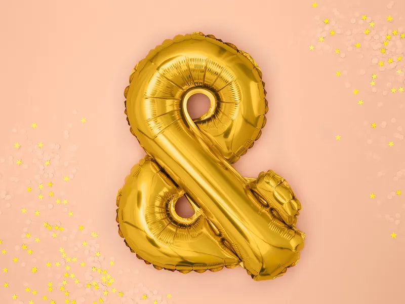 Folienballon Buchstabe 35cm, gold