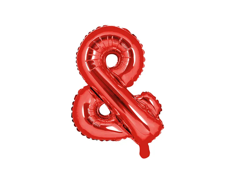 Folienballon Buchstaben 35cm, rot - Avaloon Party-Deko-Geschenke