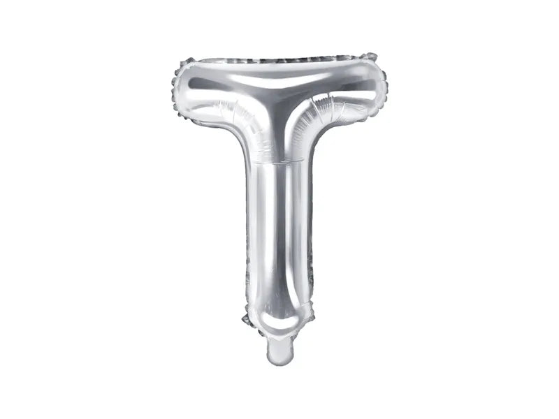Foil Balloon Letter 35cm, silver