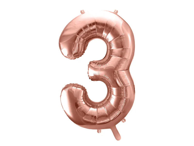 Folienballon Zahlen Roségold 86 cm - Avaloon Party-Deko-Geschenke