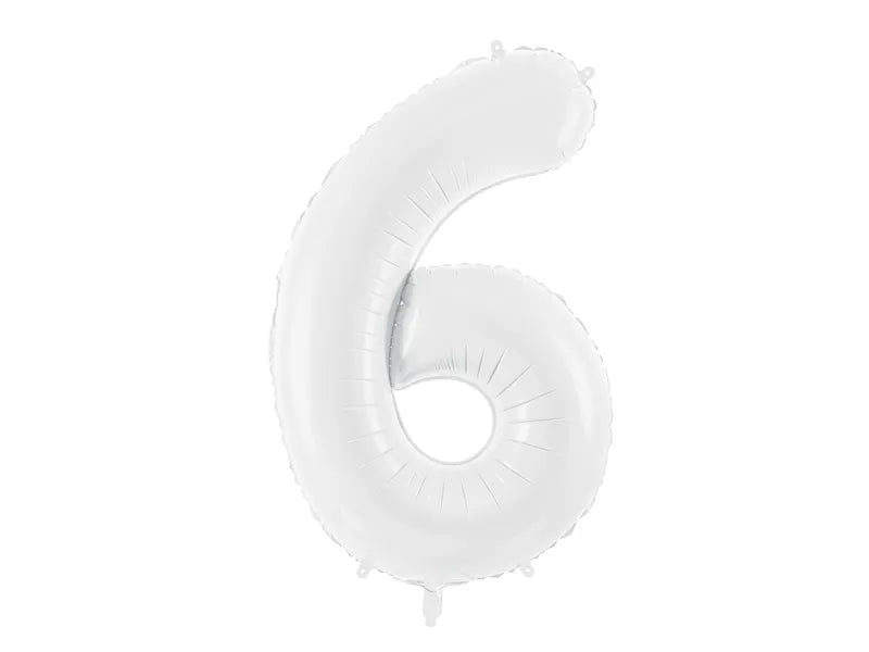 Folienballon Zahlen Weiss - Avaloon Party-Deko-Geschenke