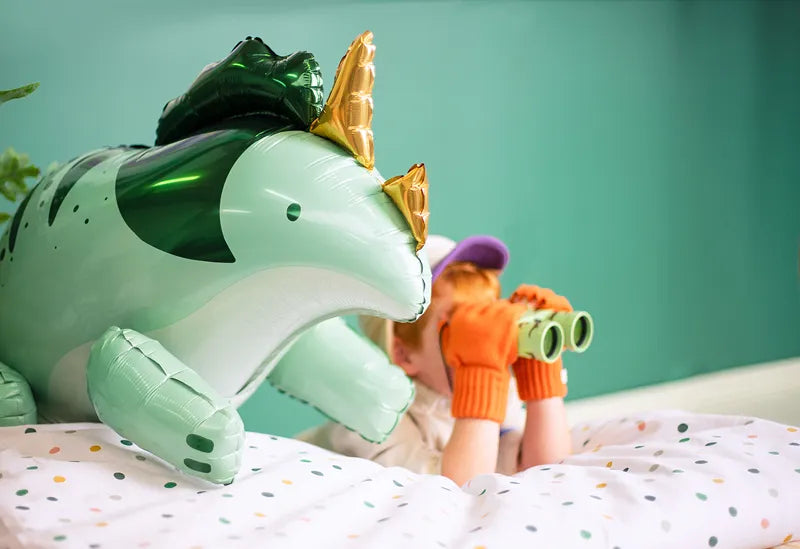 Folienluftballon Triceratops, 101 x 60.5cm, grün