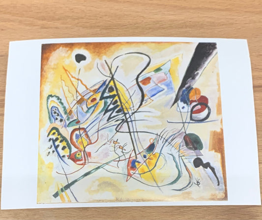 Kunstkarte Wassily Kandinsky violetter Keil - Avaloon Party-Deko-Geschenke
