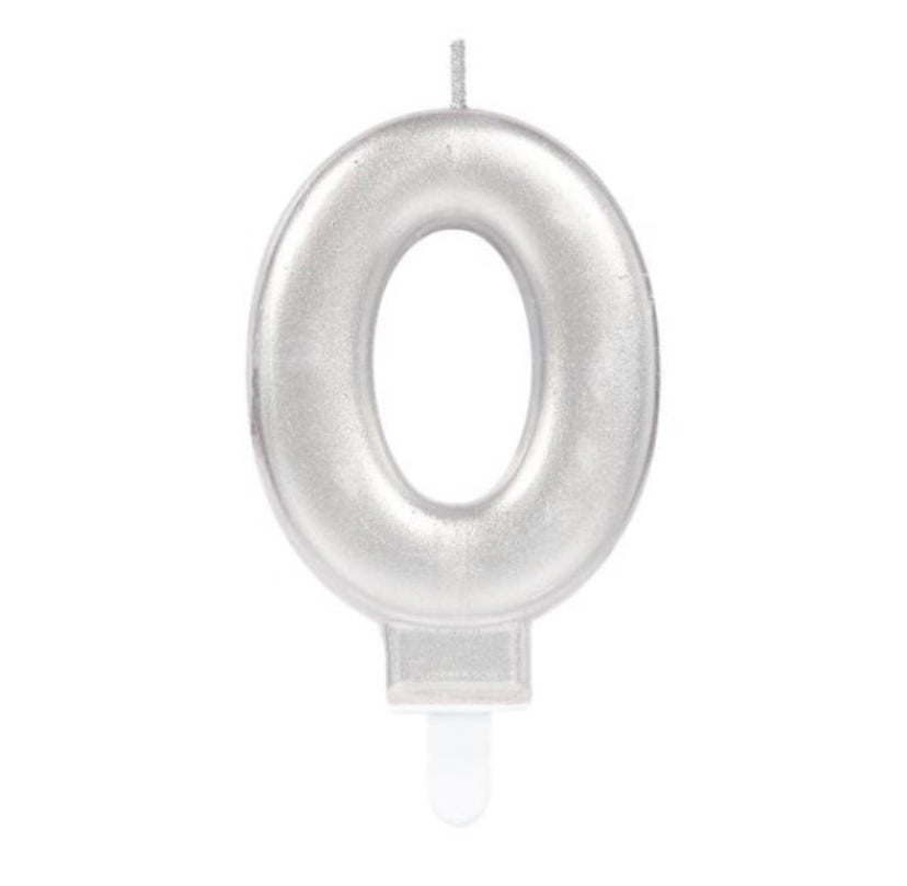 Geburtstag Zahlen Silber 9.3 cm - Avaloon Party-Deko-Geschenke