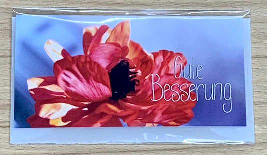 Minifaltkarte Gute Besserung - Avaloon Party-Deko-Geschenke