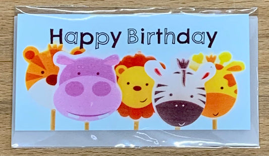 Minifaltkarte Happy Birthday - Avaloon Party-Deko-Geschenke