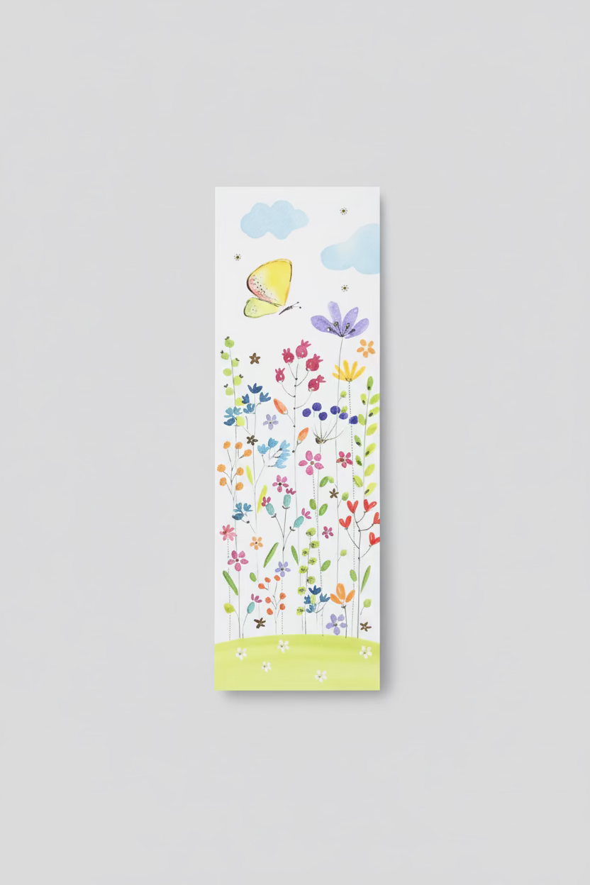 Lesezeichen Blumen mit Schmetterling - Avaloon Party-Deko-Geschenke