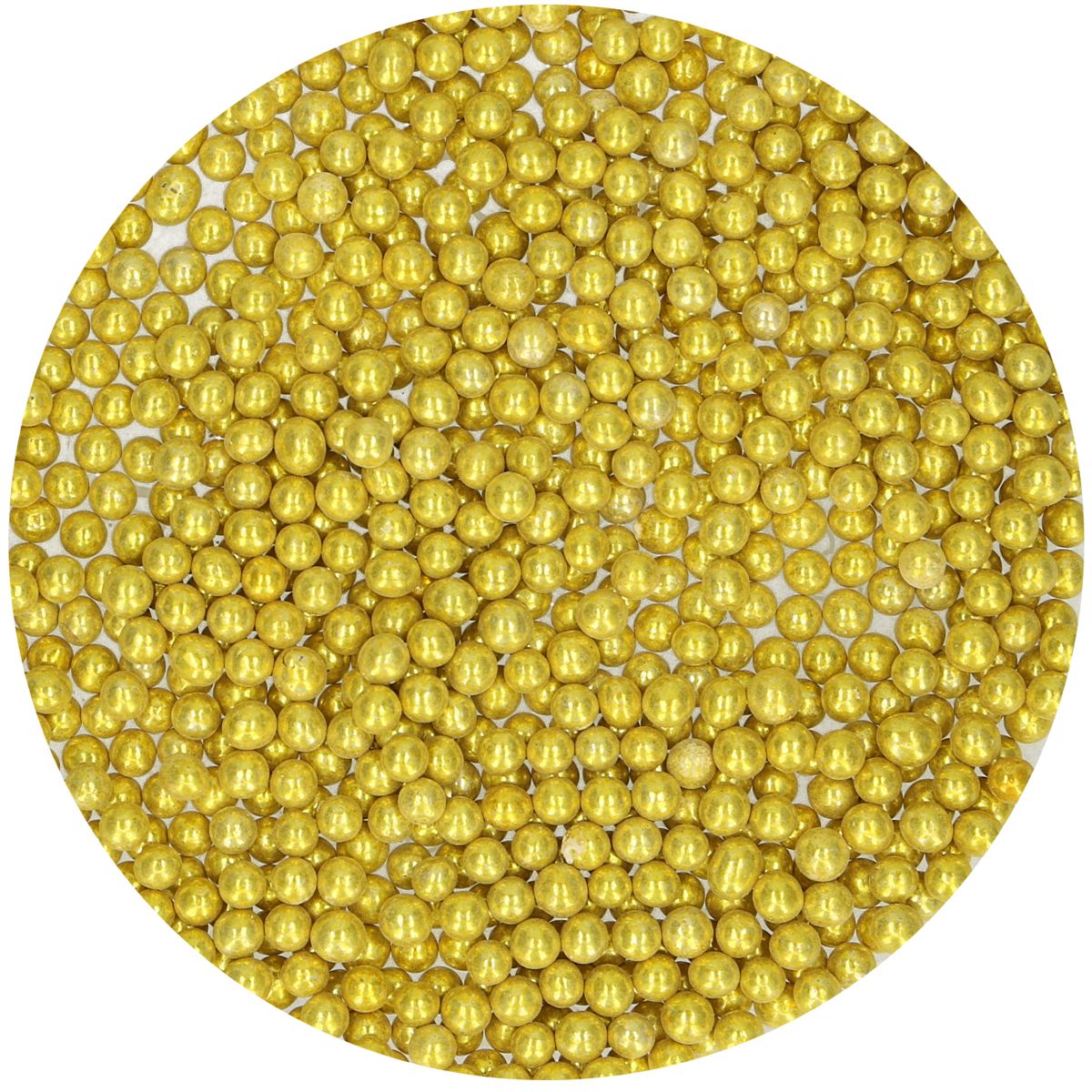 FunCakes Essbare Zuckerperlen Metallic Gold – 80g