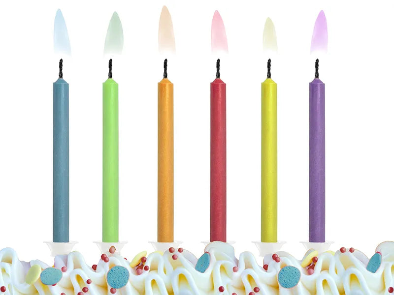Geburtstagskerzen Bunte Flammen, Mix