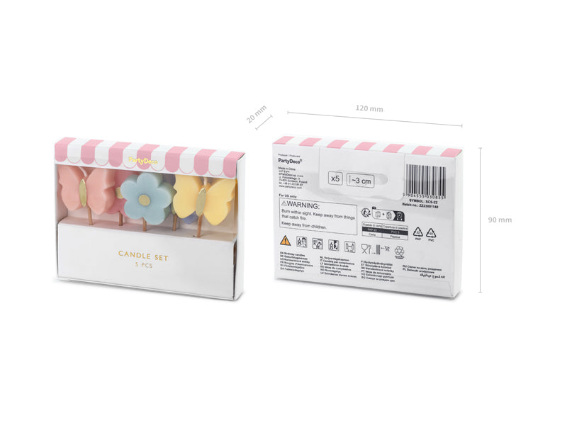 Geburtstagskerzen Schmetterlinge, Mix - Avaloon Party-Deko-Geschenke