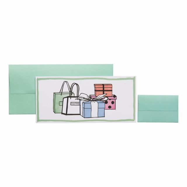 Geldgeschenkkarte „Cindy“ 11x23cm weiss - Avaloon Party-Deko-Geschenke