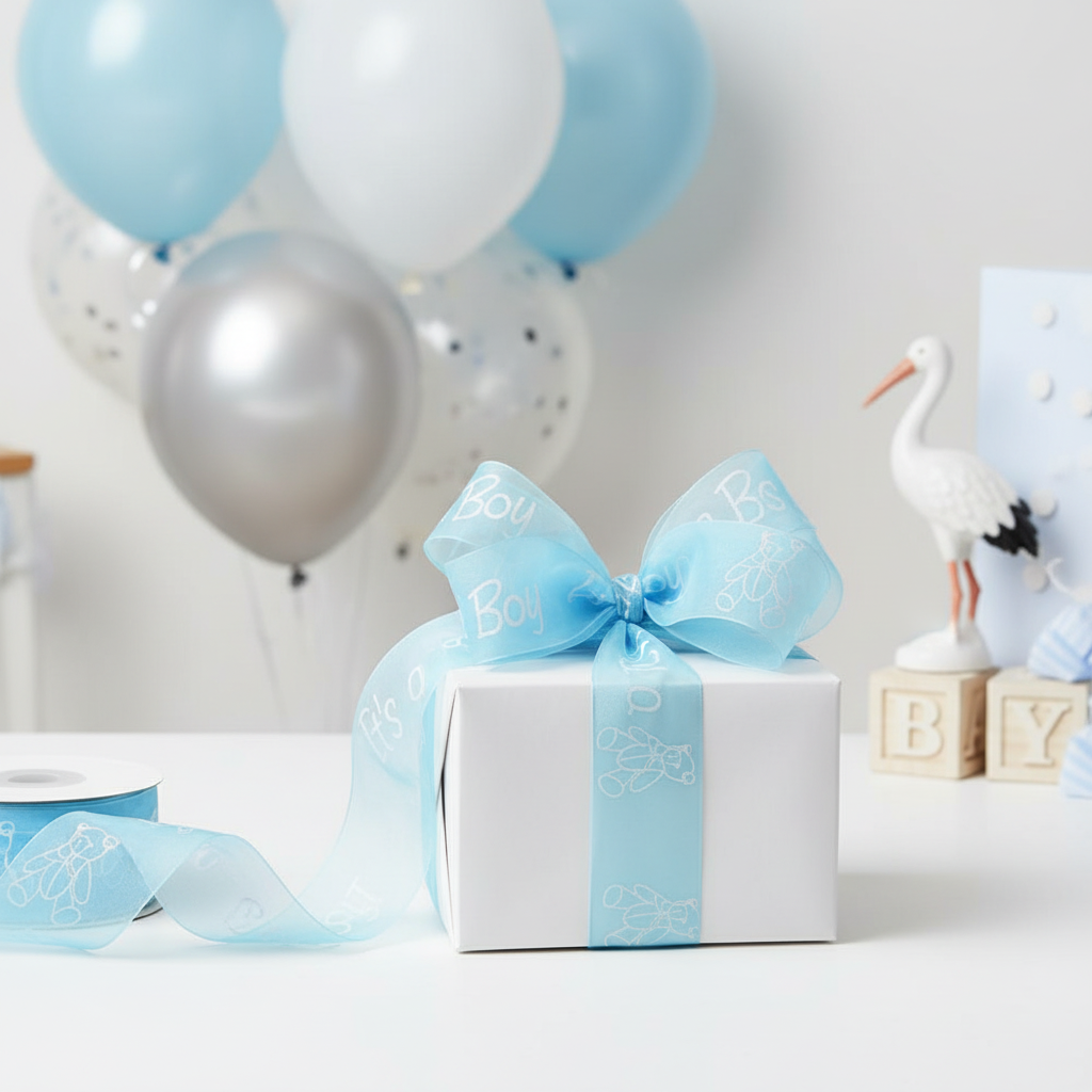 Geschenkband It's a boy Druck