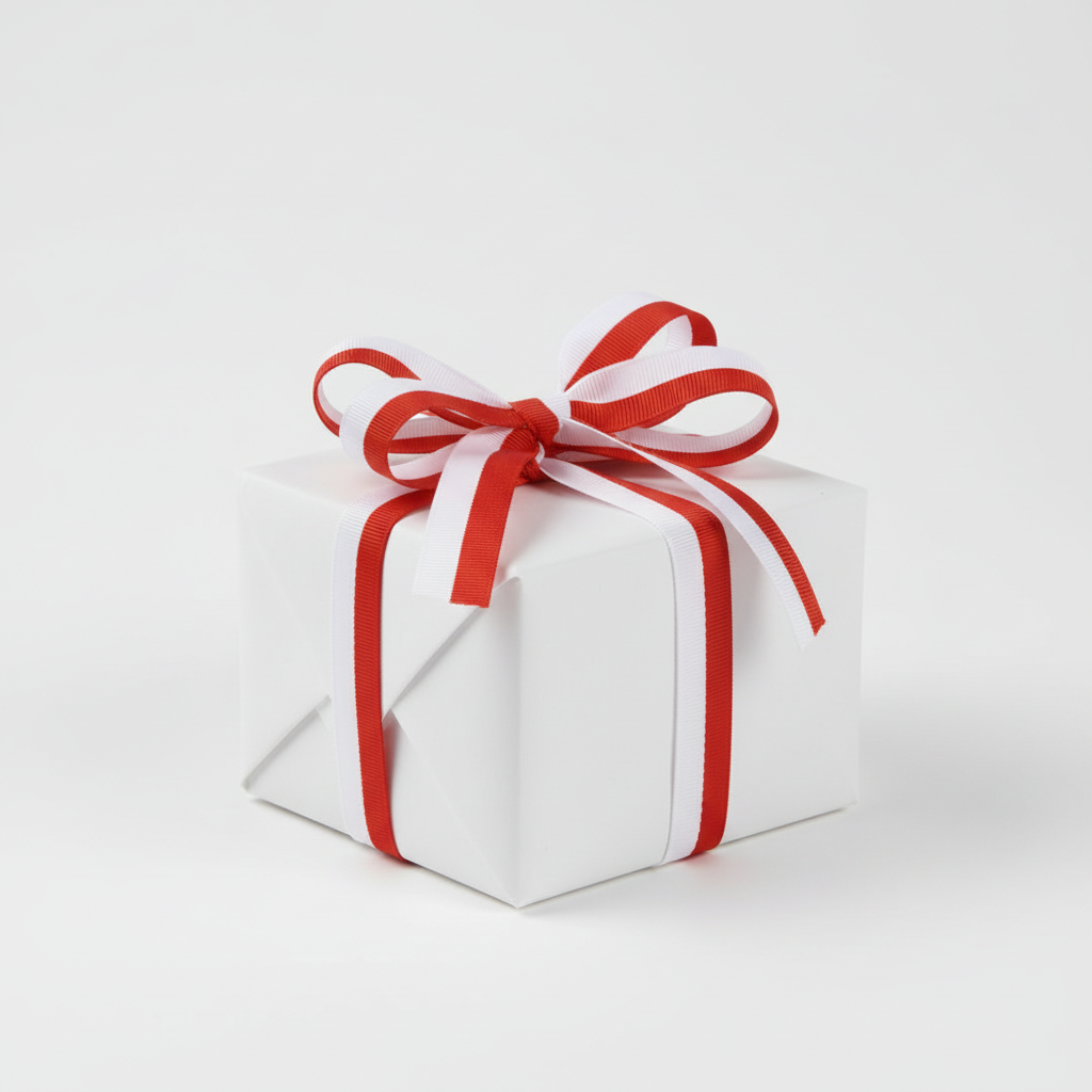 Gift ribbon national ribbon red, white 2.5 meters