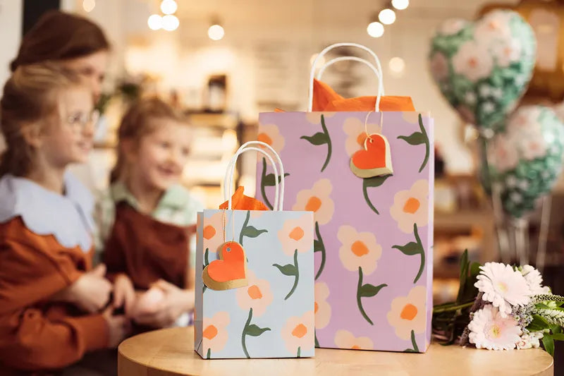 Geschenktüte Blumen, Mix, 10x24x32 cm - Avaloon Party-Deko-Geschenke
