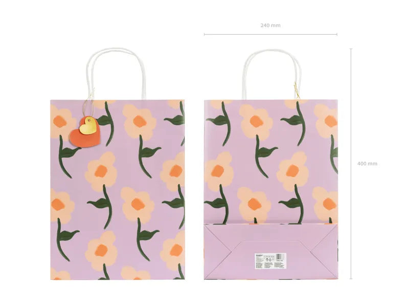 Geschenktüte Blumen, Mix, 10x24x32 cm - Avaloon Party-Deko-Geschenke