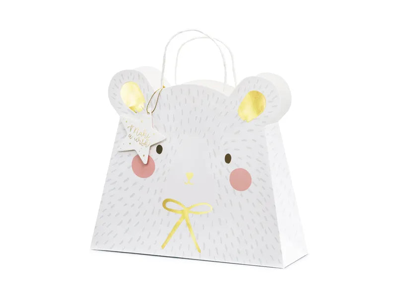 Geschenktüte Eisbär, Mix, 31.5x27x10cm - Avaloon Party-Deko-Geschenke