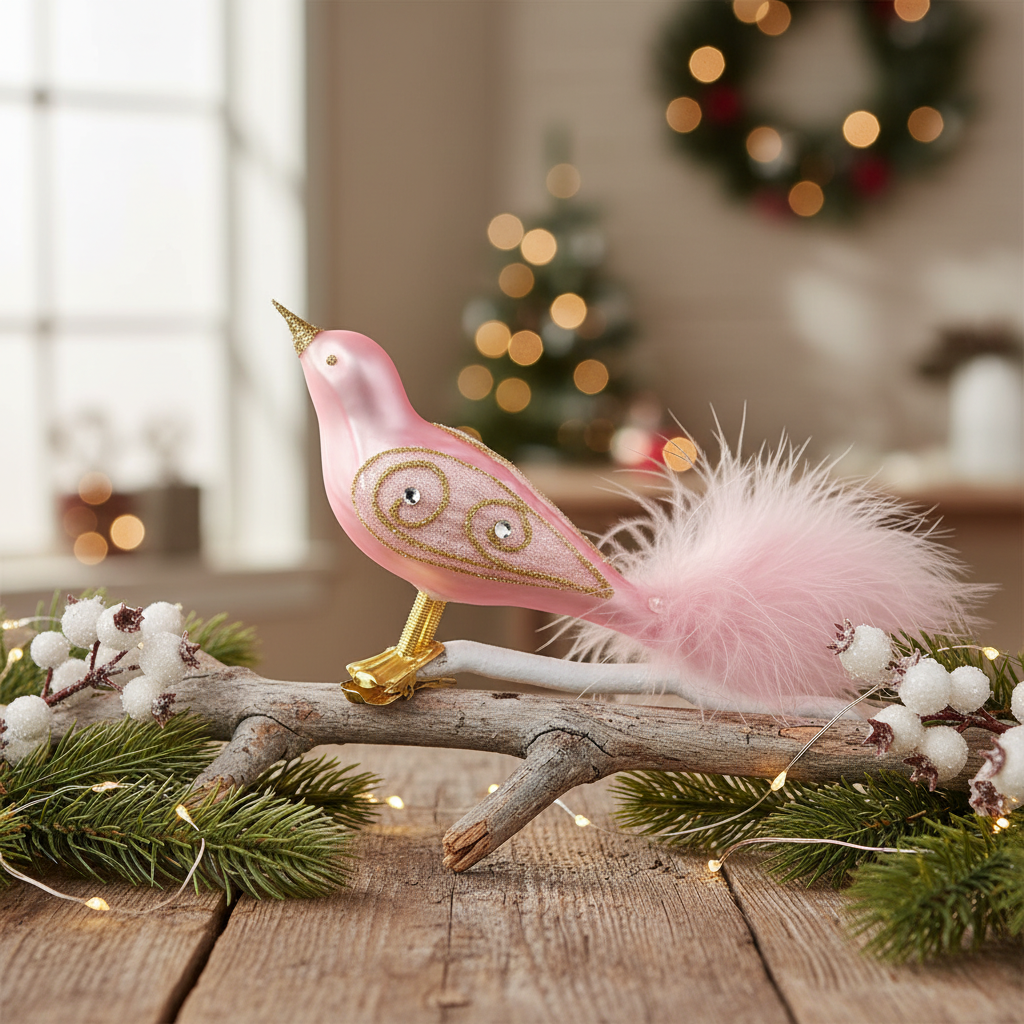 Glass Birds PRINCESS - Christmas Decorations