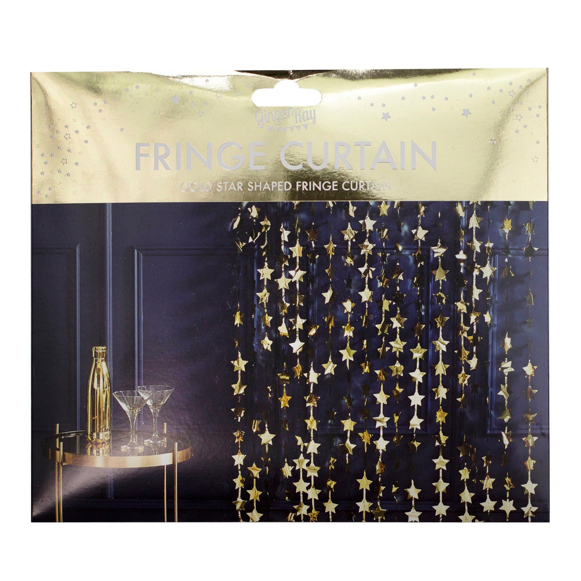 Goldfolien-Stern-Party-Hintergrund - Avaloon Party-Deko-Geschenke
