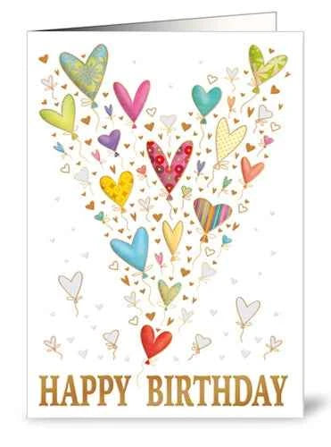 Minikarte Geburtstag Happy Birthday - Avaloon Party-Deko-Geschenke