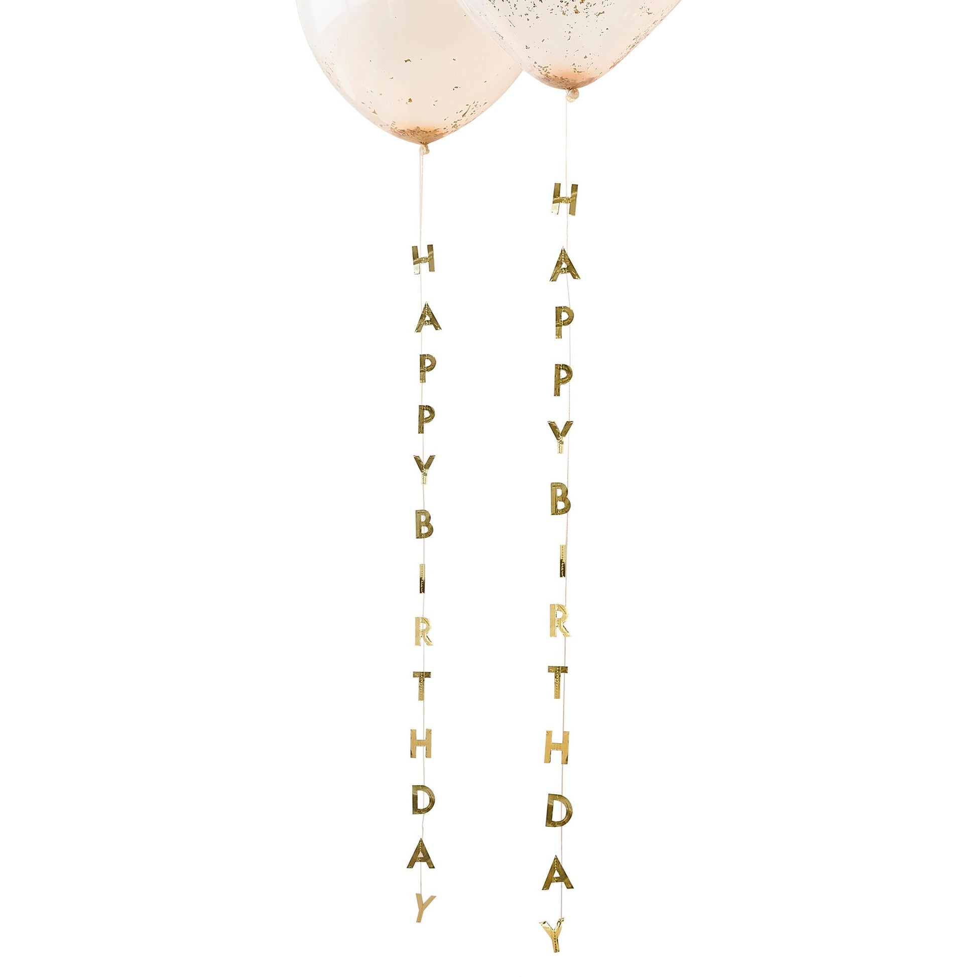 Happy Birthday Balloon Tails gold - Avaloon Party-Deko-Geschenke