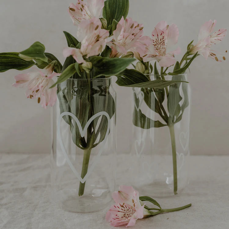 Tall Drinking Glass Heart