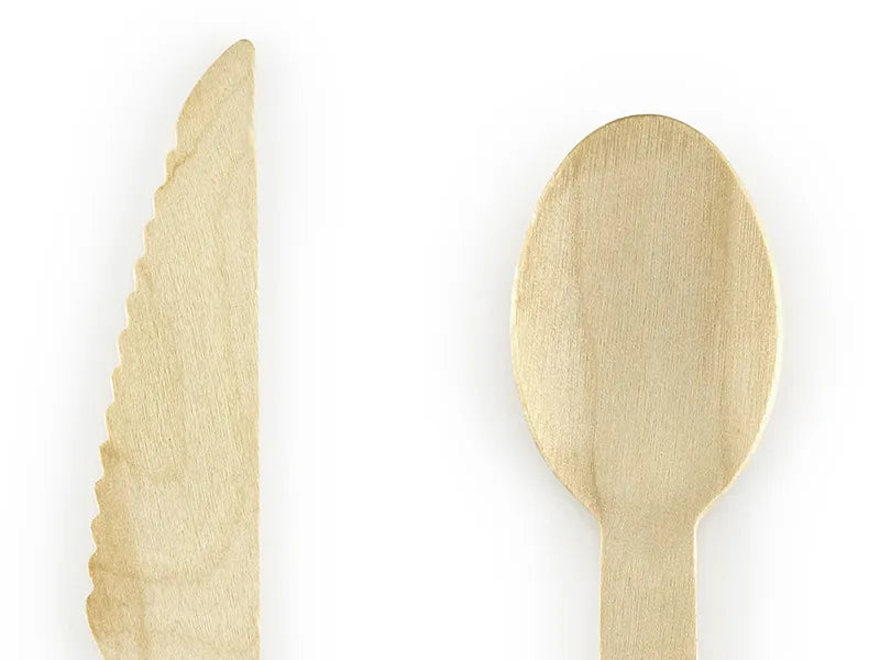 Holzbesteck Herzen, rosa, 16cm - Avaloon Party-Deko-Geschenke