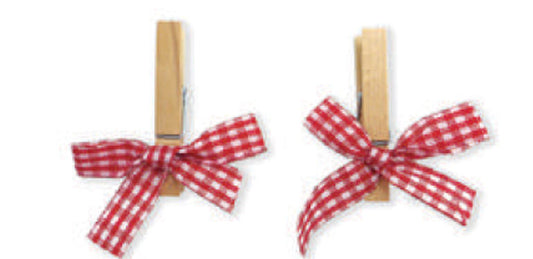 Holzklammern 8er Pg mit - Avaloon Party-Deko-Geschenke