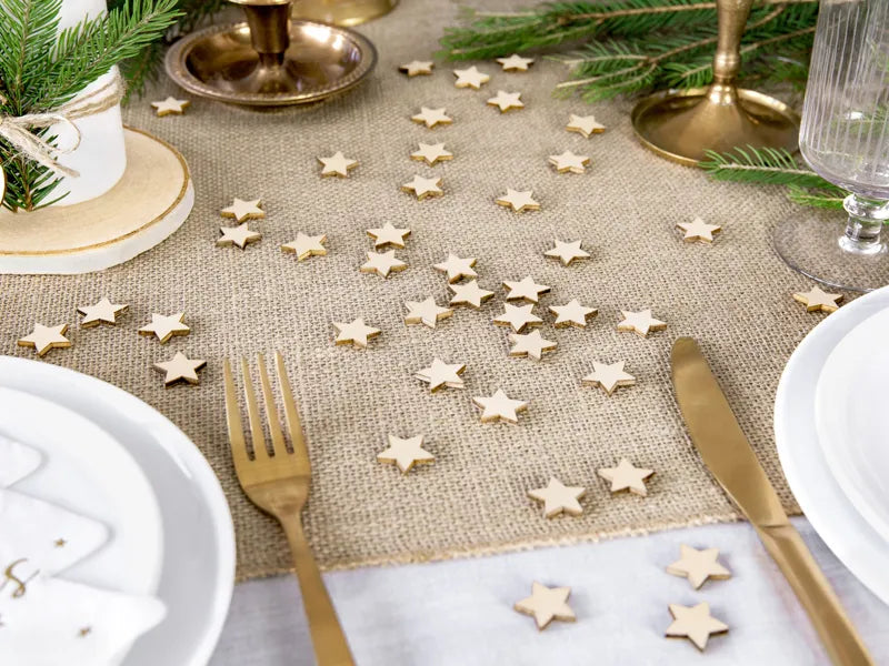 Holzkonfetti Sterne, 2x2cm - Avaloon Party-Deko-Geschenke