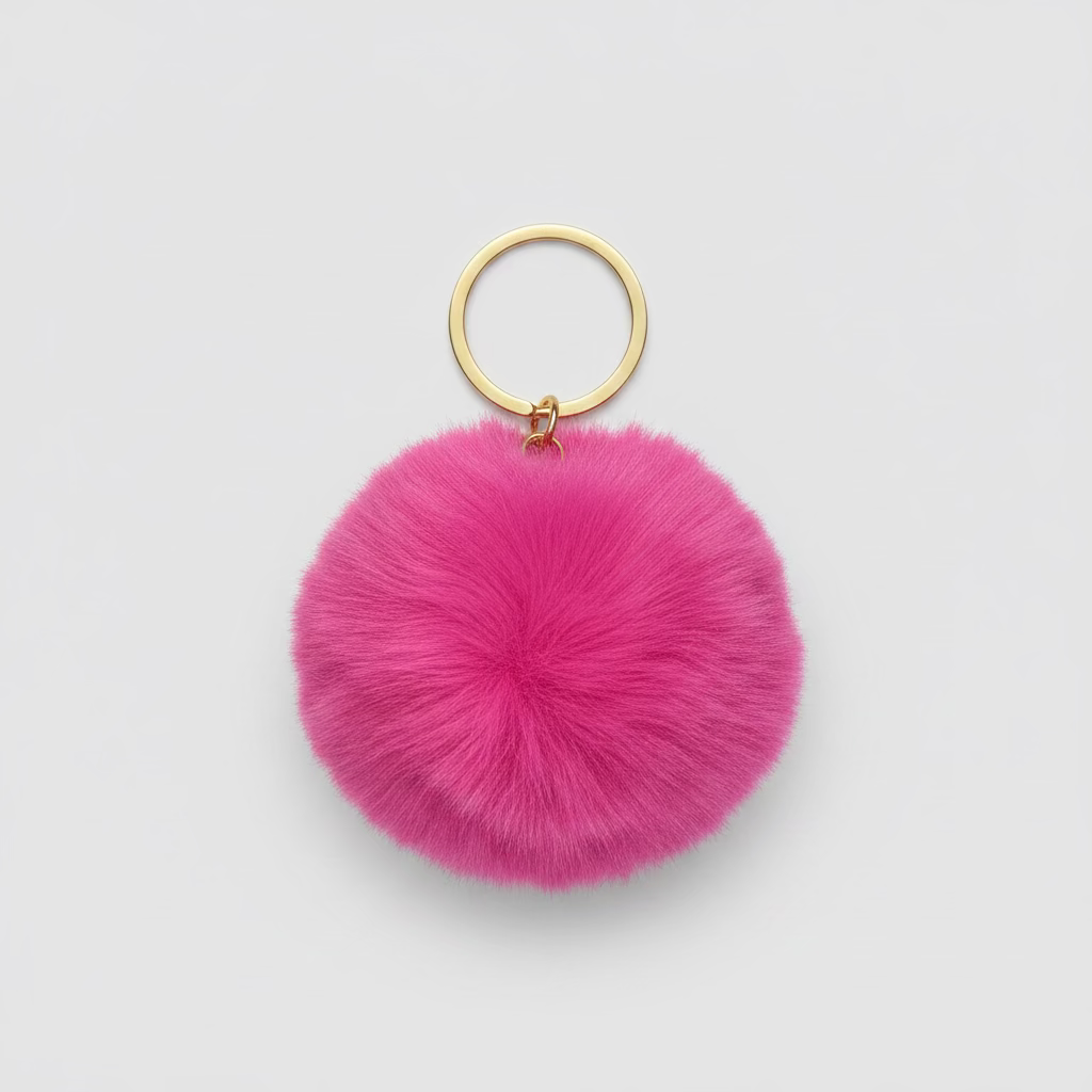 Fluffy Ball an Schlüsselanhänger 5cm - Avaloon Party-Deko-Geschenke