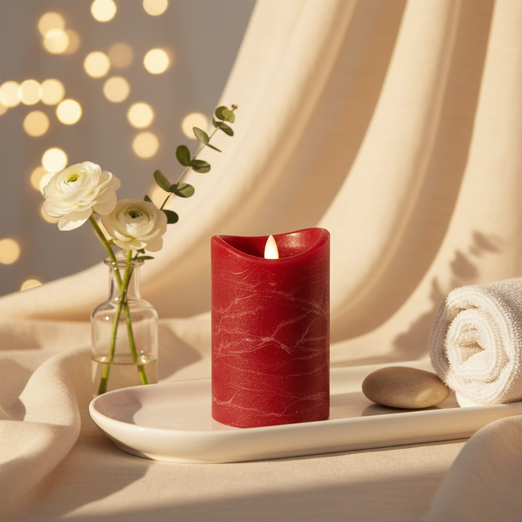 LED Kerze Rot - Avaloon Party-Deko-Geschenke