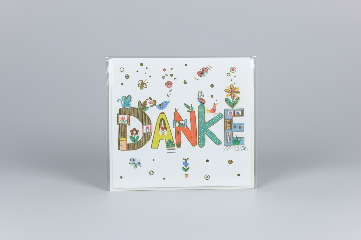 Minikarte Danke - Avaloon Party-Deko-Geschenke