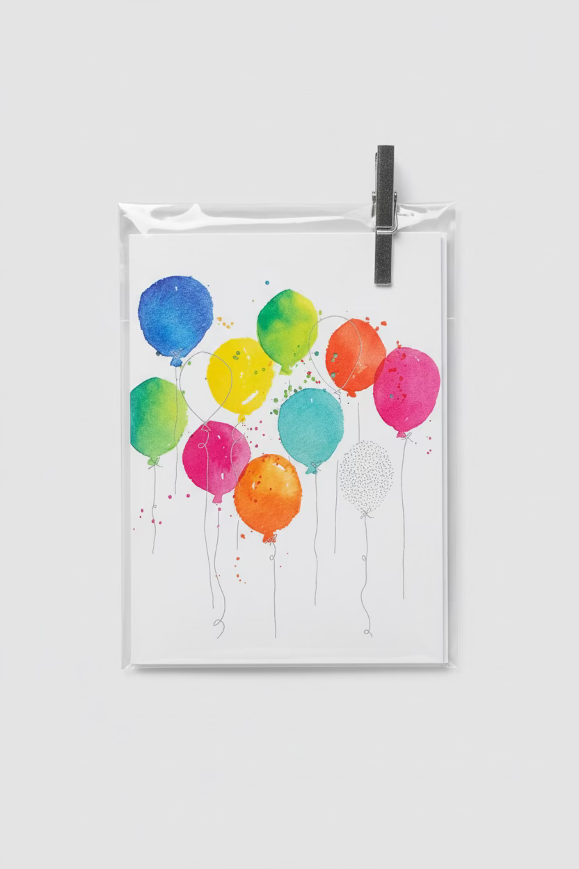 Minikarte Ballons - Avaloon Party-Deko-Geschenke