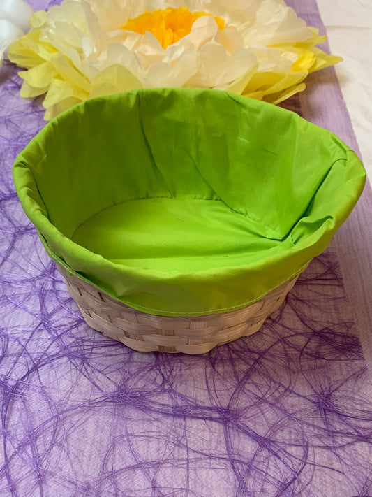 Osterkorb mit Stoffeinlage, Grün - Avaloon Party-Deko-Geschenke