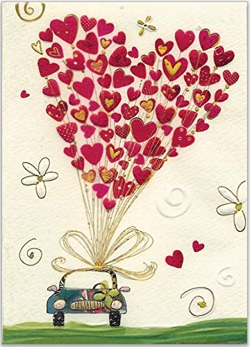 Notitzbuch Auto mit Herzen - Avaloon Party-Deko-Geschenke