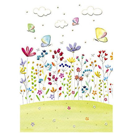 Notizbuch Blumen mit Schmetterling - Avaloon Party-Deko-Geschenke